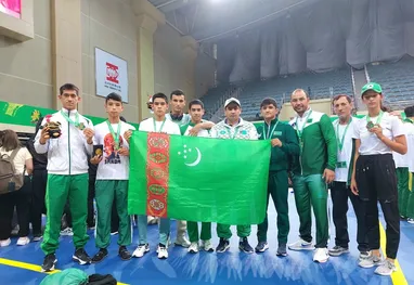 Türkmen türgenleri uşu boýunça Aziýanyň çempionatynda üç medal gazandylar