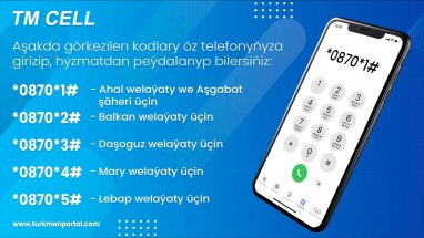 The “Oraza” service from the cellular operator “Altyn Asyr” began operating in Turkmenistan