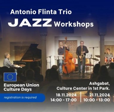 В Ашхабаде состоятся музыкальные мастер-классы джаз-группы Antonio Flinta Trio