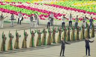 Türkmenistanyň Garaşsyzlygy mynasybetli geçirilen baýramçylyk konsertinden we feýerwerkden fotoreportaž