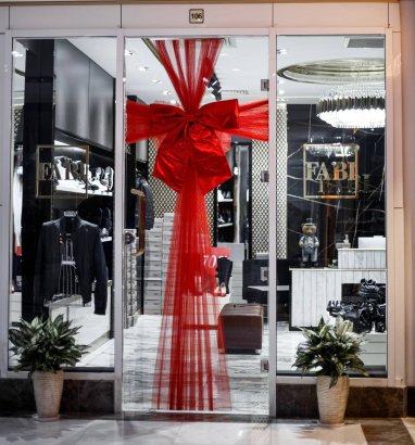 Stores of famous European brands await customers in the Altyn Zaman shopping center in Ashgabat