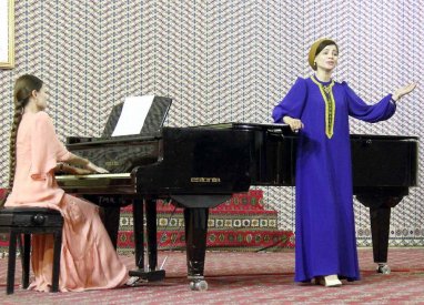 Türkmen milli konserwatoriýasynda türkmen kompozitorlarynyň konserti geçirildi
