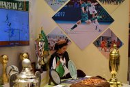Фоторепортаж: Международная выставка «Образование и спорт в эпоху могущества и счастья» в Ашхабаде