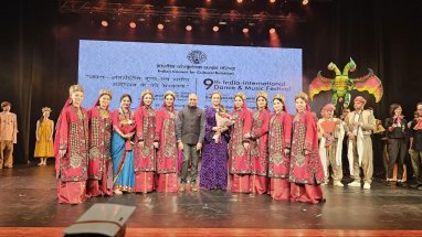 Танцевальная группа «Нязли» из Туркменистана выступила на площадке 9-го Международного фестиваля в Индии