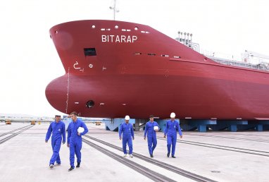 Turkmen shipyard received IMO numbers for two bulk carriers under construction