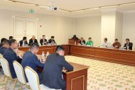 Фоторепортаж: Совещание представителей сборных Туркменистана и КНДР перед матчем отбора ЧМ-2022