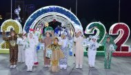 Фоторепортаж: в Туркменистане зажгли огни Главной новогодней ёлки страны