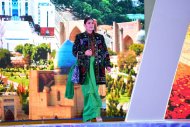 A display of national clothes was held in Turkmenabad