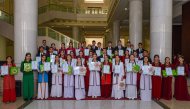 An exhibition of children's drawings was held in Ashgabat