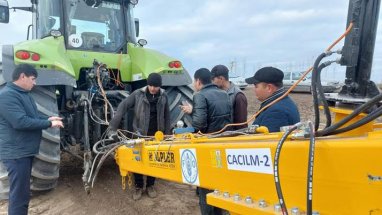 Проект ИСЦАУЗР-2 передал дайханскому объединению в Туркменистане лазерный планировщик почвы