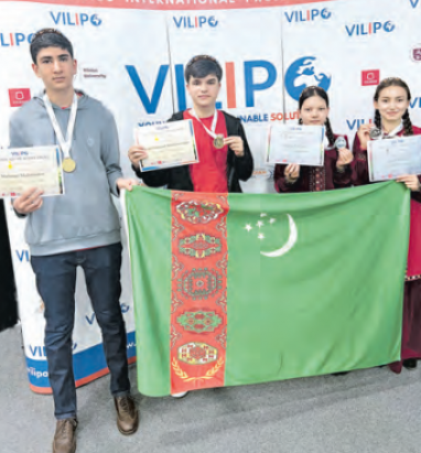 High school students from Turkmenistan became the winners of the VILIPO-2023 International Design Olympiad