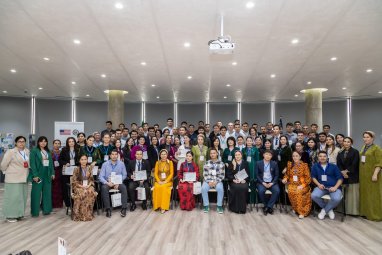 Graduates of the Third Cohort of the C5+O.N.E. Program and National Workshop in Ashgabat