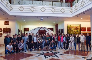 Delegation of Russian cultural figures visited the National Museum of Turkmen Carpet