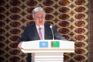 Antonio Guterres, Aşkabat'taki BM Ofisi'nin yeni binasının açılış törenine katıldı