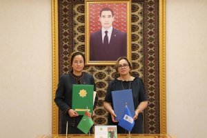 Türkmenistanyň Bilim ministrligi bilen BMGÖM-iň arasynda özara düşünişmek hakynda Ähtnama gol çekişildi