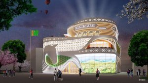 The design of the Turkmenistan pavilion at Expo 2025 in Osaka presented