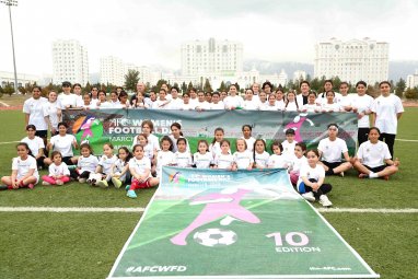 Turkmenistan celebrated Women's Football Day