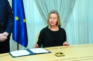 Photo report: European Union foreign-policy chief Federica Mogherini in Turkmenistan