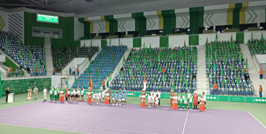В Ашхабаде состоялась церемония открытия первенства Центральной Азии по теннису (U-12)