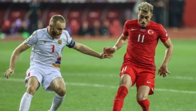 Сборные Армении и Турции сыграли вничью в матче отбора на Евро-2024 по футболу