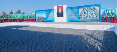 Serdar Berdimuhamedov took part in the laying of a new building of the Turkmen Institute of Architecture and Construction