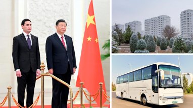 A new level of relations between Turkmenistan and China, the approach of abnormal cold weather throughout Turkmenistan, the launch of new routes between Ashgabat, Serakhs and Archman and other news