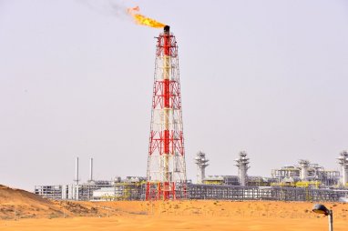 A new well at the Galkynysh field in Turkmenistan produced an industrial flow of natural gas