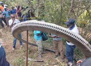 A fragment of a space rocket weighing almost 500 kilograms fell in Kenya