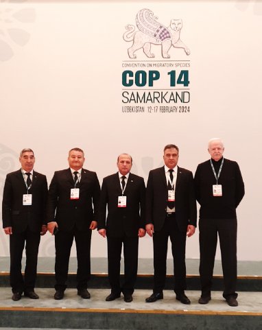 The delegation of Turkmenistan took part in CMS COP 14 in Samarkand