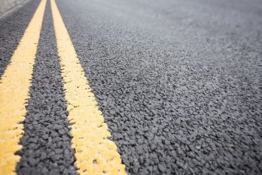 The world's first road made from recycled cigarette butts has appeared in Slovakia