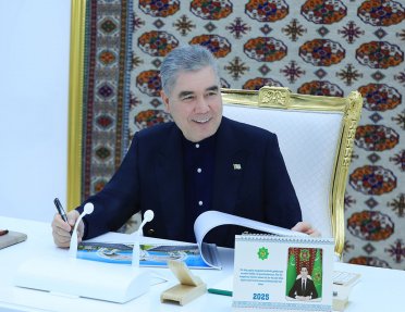 Глава Халк Маслахаты Туркменистана ознакомился с ходом застройки города Аркадаг