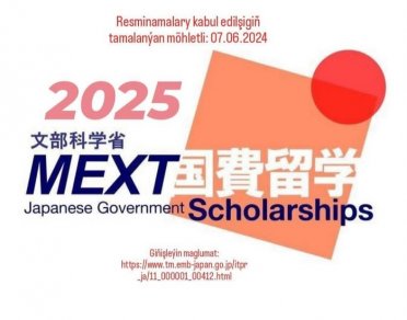 В Туркменистане открыт прием документов на стипендиальные программы правительства Японии MEXT 
