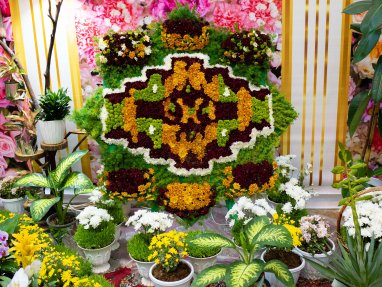 A competition among professional florists was held in Ashgabat