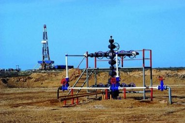 An oil and gas well is being drilled in the western region of Turkmenistan
