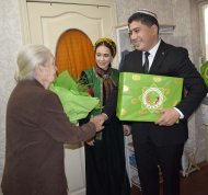 Photoreport: Veterans were congratulated in Ashgabat
