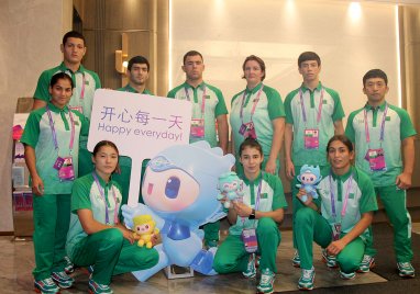 Туркменские дзюдоисты прибыли на Азиатские игры в Ханчжоу