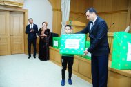 Фоторепортаж: В Ашхабаде состоялось чествование сборной Туркменистана по футболу (U-12)