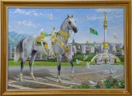 Türkmenistanyň Döwlet çeperçilik akademiýasynda bedew baýramyna bagyşlanan sergi geçirilýär