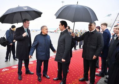 President of Turkmenistan Arrives in Kazan to Attend BRICS Summit