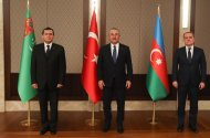 Фоторепортаж: Встреча министров иностранных дел Азербайджана, Туркменистана и Турции в Анкаре