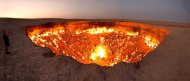 Потрясающие фотографии газового кратера в Дарвазе 