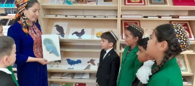 Детская библиотека Туркменистана провела встречу со школьниками «Удивительный мир птиц»