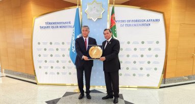 Рашид Мередов и Султанбай Раев обсудили организацию совместных мероприятий Туркменистана и ТЮРКСОЙ