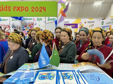 ЮНИСЕФ представил свой стенд на KidsExpo в Ашхабаде