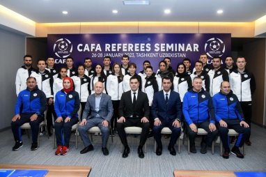 Arbitrators from Turkmenistan take part in the CAFA seminar in Tashkent