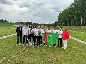 Turkmen archers won three medals at the Belarus Open Cup