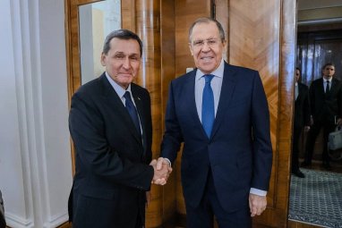 Министр иностранных дел Туркменистана встретился с главой МИД России