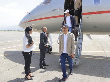 Президент АФК прибыл с рабочим визитом в Таджикистан