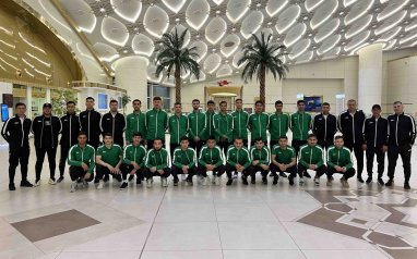 Turkmenistan national football team arrived for training camp in Dubai