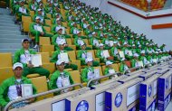 Winners of international competitions were honored in the martial arts building in Ashgabat